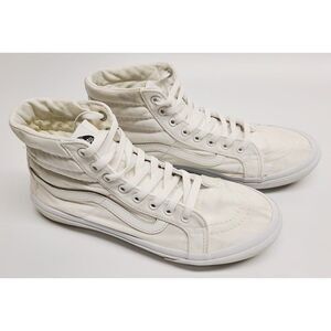 Vans SK8-Hi Core Classics True White Men's 8.5, Women's 10 Medium Canvas Sneaker